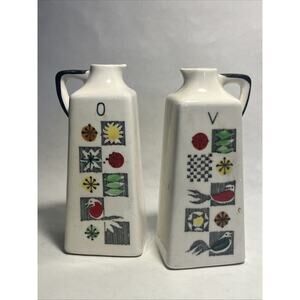 RM1006 Pair of Ceramic Oil and Vinegar Containers Made in Japan
